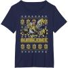 imageTransformers Christmas Bumblebee Ugly Sweater TShirtNavy Blue