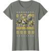 imageTransformers Christmas Bumblebee Ugly Sweater TShirtOlive Heather
