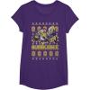 imageTransformers Christmas Bumblebee Ugly Sweater TShirtPurple
