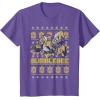 imageTransformers Christmas Bumblebee Ugly Sweater TShirtPurple Heather