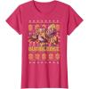 imageTransformers Christmas Bumblebee Ugly Sweater TShirtRed Heather