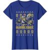 imageTransformers Christmas Bumblebee Ugly Sweater TShirtRoyal Blue
