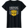 imageTransformers Optimus Prime Graduation TShirt  UnisexAdults amp Kids  Black  Short Sleeve  Classic Fit  Cotton amp Polyester  SmallBlack