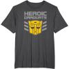 imageTransformers Optimus Prime Graduation TShirt  UnisexAdults amp Kids  Black  Short Sleeve  Classic Fit  Cotton amp Polyester  SmallDark Heather Grey