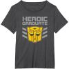 imageTransformers Optimus Prime Graduation TShirt  UnisexAdults amp Kids  Black  Short Sleeve  Classic Fit  Cotton amp Polyester  SmallDark Heather Grey
