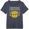 imageTransformers Optimus Prime Graduation TShirt  UnisexAdults amp Kids  Black  Short Sleeve  Classic Fit  Cotton amp Polyester  SmallHeather Blue