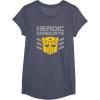 imageTransformers Optimus Prime Graduation TShirt  UnisexAdults amp Kids  Black  Short Sleeve  Classic Fit  Cotton amp Polyester  SmallHeather Blue