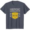 imageTransformers Optimus Prime Graduation TShirt  UnisexAdults amp Kids  Black  Short Sleeve  Classic Fit  Cotton amp Polyester  SmallHeather Blue