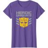 imageTransformers Optimus Prime Graduation TShirt  UnisexAdults amp Kids  Black  Short Sleeve  Classic Fit  Cotton amp Polyester  SmallPurple Heather