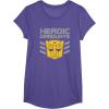 imageTransformers Optimus Prime Graduation TShirt  UnisexAdults amp Kids  Black  Short Sleeve  Classic Fit  Cotton amp Polyester  SmallPurple Heather