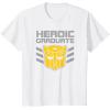 imageTransformers Optimus Prime Graduation TShirt  UnisexAdults amp Kids  Black  Short Sleeve  Classic Fit  Cotton amp Polyester  SmallWhite