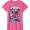 imageTransformers Optimus Prime Portrait TShirt SmallPink Heather
