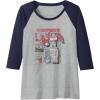 imageTransformers Optimus Prime Vintage Comic Book Style Panels Raglan Baseball TeeNavy BlueAthletic Heather