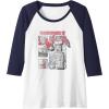 imageTransformers Optimus Prime Vintage Comic Book Style Panels Raglan Baseball TeeNavy BlueWhite