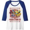 imageTransformers Rock N Roll Out Tour Heavy Metal Poster Raglan Baseball TeeRoyal BlueWhite