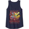 imageTransformers Rock N Roll Out Tour Heavy Metal Poster Tank TopNavy Blue