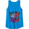 imageTransformers War For Cybertron Decepticon Autobot Split Tank TopSapphire Blue
