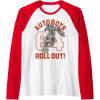 imageTransformers Autobots Roll Out 84 Vintage Collegiate Raglan Baseball TeeRedWhite