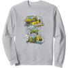 imageTransformers Bumblebee Action Comic Strip SweatshirtHeather Grey