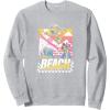 imageTransformers Bumblebee Surfing Lifes A Beach Portrait SweatshirtHeather Grey