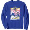 imageTransformers Bumblebee Surfing Lifes A Beach Portrait SweatshirtRoyal Blue