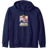 imageTransformers Bumblebee Surfing Lifes A Beach Portrait Zip HoodieNavy Blue