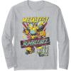 imageTransformers Bumblebee Vintage Metalfest Rock N Roll Tour Long Sleeve TShirtHeather Grey