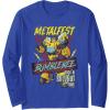 imageTransformers Bumblebee Vintage Metalfest Rock N Roll Tour Long Sleeve TShirtRoyal Blue