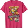 imageTransformers Bumblebee Vintage Metalfest Rock N Roll Tour TShirtRed Heather