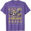 imageTransformers Christmas Bumblebee Ugly Sweater TShirtPurple Heather