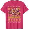 imageTransformers Christmas Bumblebee Ugly Sweater TShirtRed Heather