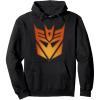 imageTransformers Halloween Decepticon Glow Carving Pullover HoodieBlack
