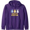 imageTransformers Hoppy Easter Group Bunny Line Up Zip HoodiePurple