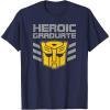 imageTransformers Optimus Prime Graduation TShirt  UnisexAdults amp Kids  Black  Short Sleeve  Classic Fit  Cotton amp Polyester  SmallNavy Blue