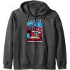 imageTransformers Optimus Prime Join The Autobots Retro Poster Zip HoodieDark Heather Grey