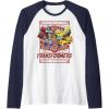 imageTransformers Rock N Roll Out Tour Heavy Metal Poster Raglan Baseball TeeNavy BlueWhite
