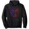 imageTransformers War For Cybertron Holographic Split Logo Pullover HoodieBlack