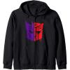 imageTransformers War For Cybertron Spray Paint Split Logo Zip HoodieBlack