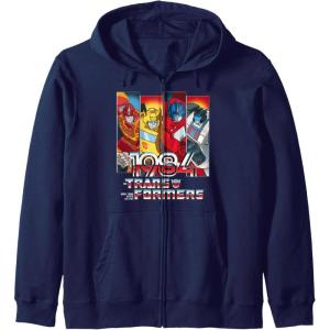 imageTransformers 1984 Vintage Autobots Panels Zip HoodieNavy Blue