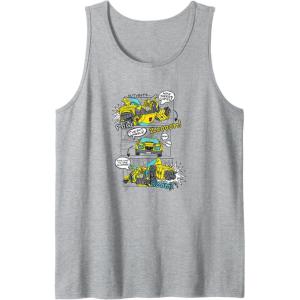 imageTransformers Bumblebee Action Comic Strip Tank TopHeather Grey