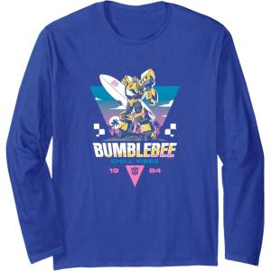imageTransformers Bumblebee Chill Vibes Portrait Long Sleeve TShirtRoyal Blue