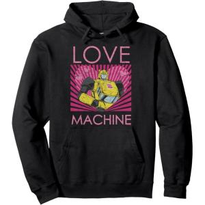 imageTransformers Bumblebee Valentines Day Love Machine Pullover HoodieBlack