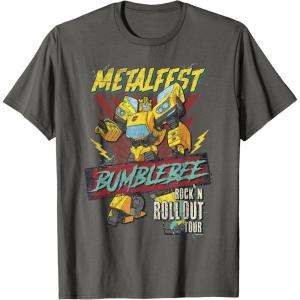 imageTransformers Bumblebee Vintage Metalfest Rock N Roll Tour TShirtAsphalt Grey