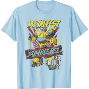 imageTransformers Bumblebee Vintage Metalfest Rock N Roll Tour TShirtBaby Blue