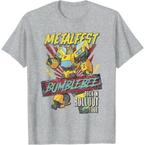 imageTransformers Bumblebee Vintage Metalfest Rock N Roll Tour TShirtHeather Grey