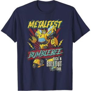 imageTransformers Bumblebee Vintage Metalfest Rock N Roll Tour TShirtNavy Blue