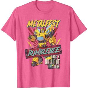 imageTransformers Bumblebee Vintage Metalfest Rock N Roll Tour TShirtPink Heather