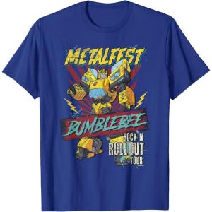 imageTransformers Bumblebee Vintage Metalfest Rock N Roll Tour TShirtRoyal Blue