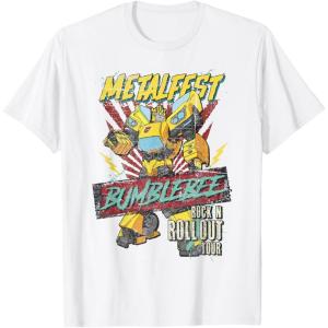 imageTransformers Bumblebee Vintage Metalfest Rock N Roll Tour TShirtWhite