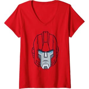 imageTransformers Halloween Ironhide Big Face VNeck TShirtRed